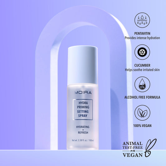 HYDRA PRIMING SETTING SPRAY - MOIRA BEAUTY