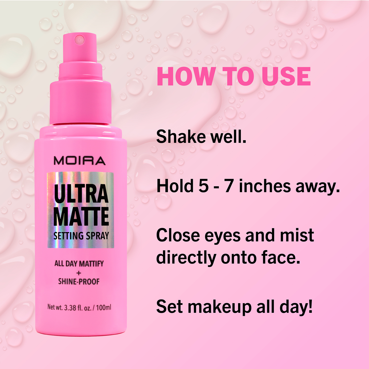 ULTRA MATTE SETTING SPRAY 100 ML - MOIRA