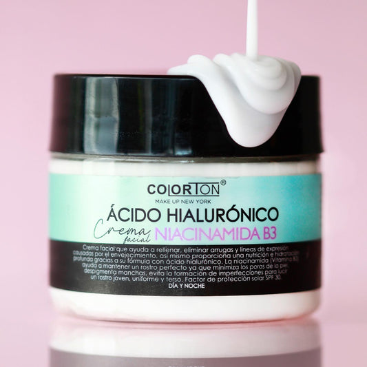 CREMA FACIAL ÁCIDO HIALURÓNICO NIACINAMIDA B3 - COLORTON