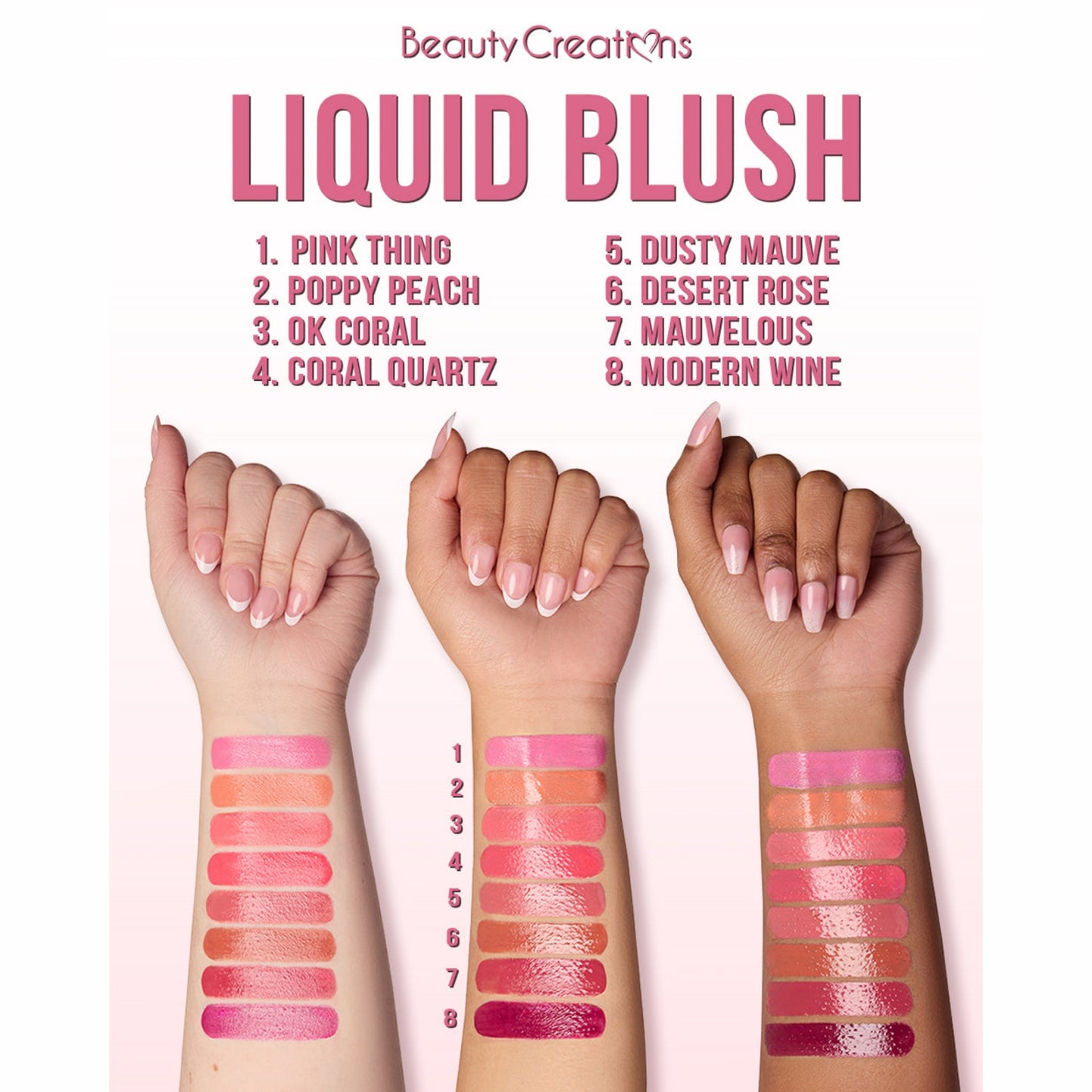 RUBOR LÍQUIDO BEAUTY CREATIONS