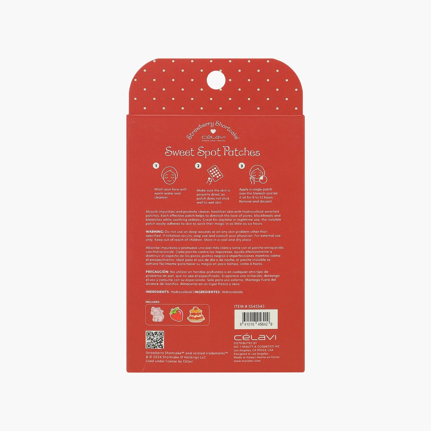 ACNE PATCH STRAWBERRY SHORTCAKE 36PC CÉLAVI