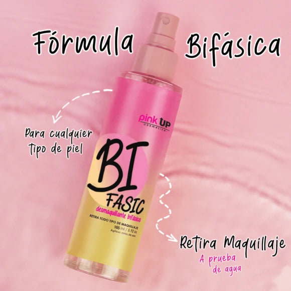 BI FASIC DESMAQUILLAJE BIFÁSICO 165 ML - PINK UP