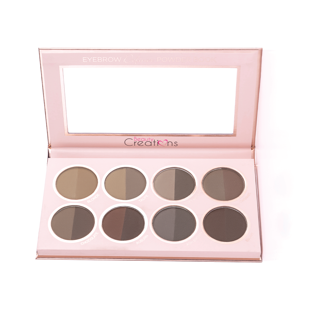 PALETA DE SOMBRAS PARA CEJA EYEBROW DEFINER POWDER BOOK - BEAUTY CREATIONS
