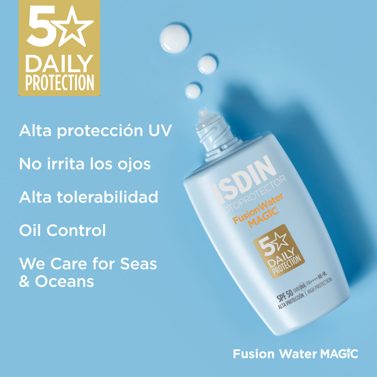 PROTECTOR SOLAR FACIAL FUSION WATER MAGIC SPF 50 - ISDIN