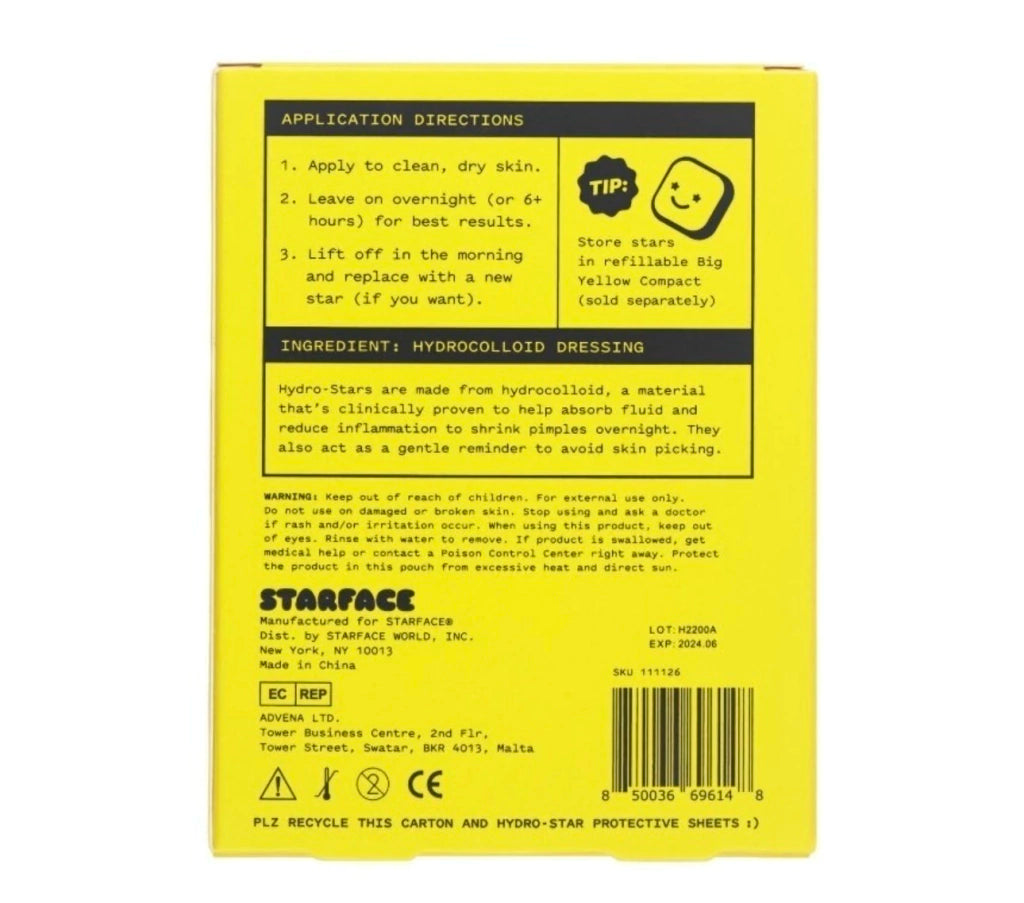 HYDRO-STAR PIMPLE PATCHES 16 STAR MINI PACK - STARFACE