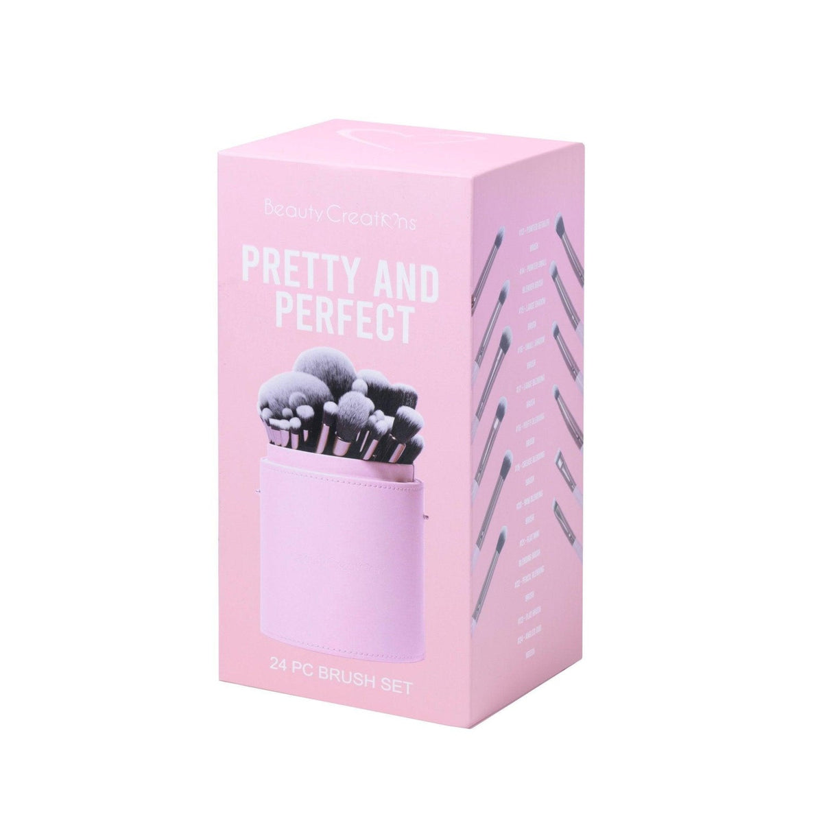 SET DE BROCHAS PRETTY AND PERFECT 24 PIEZAS BEAUTY CREATIONS